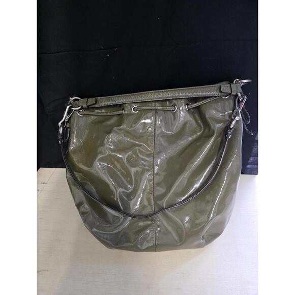 Coach Madison Marielle Drawstring Bucket Bag in a Patent Leather - Picture 5 of 10